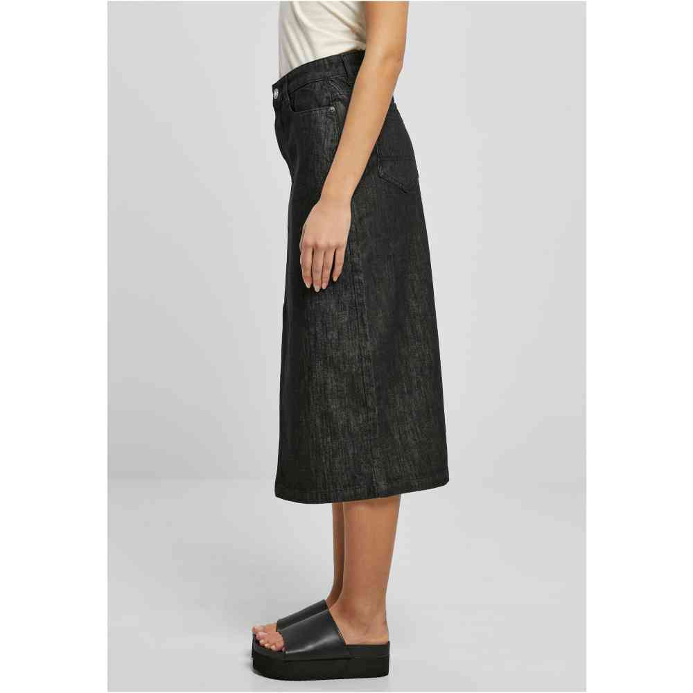 Urban Classics - Midi Denim Rock - Schwarz